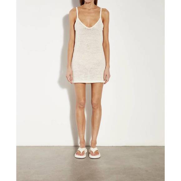 Enza Costa Linen Open Knit Bateau Sweater